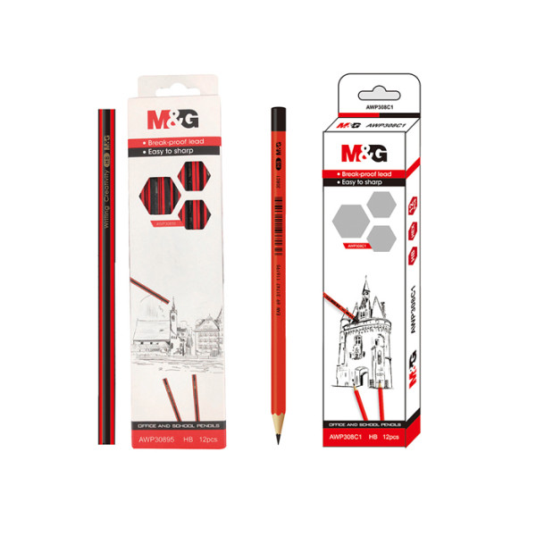 قلم G&M رصاص 30895AWP م HB ك3